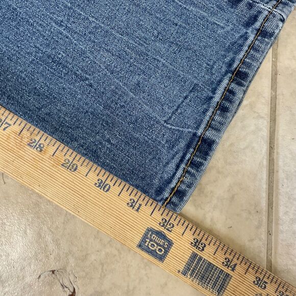 Levi's 514 Jeans Men's 36x34 Straight Leg Medium Wash Blue Stretch Denim - Picture 7 of 14